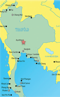 Ayutthaya térkép